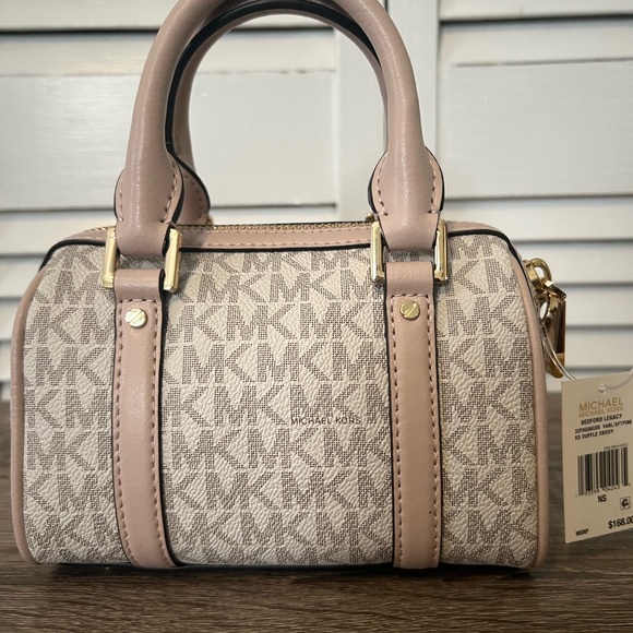 COPY - Michael Kors Bedford Legacy Extra-Small Logo Duffle Crossbody Bag - Picture 3 of 11